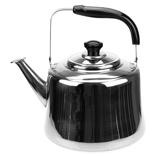 "Сосново" Чайник из нержавеющей стали 7л, д24,5см h23см, со встроенным в крышку свистком, подвижная бакелитовая ручка, цветная коробка (Китай)