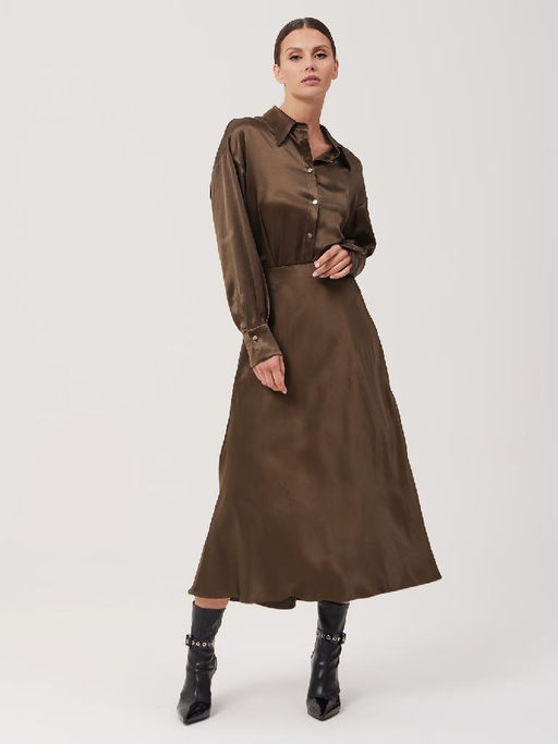 Юбка женская 1231138001 d.khaki - Eleganzza фото 2