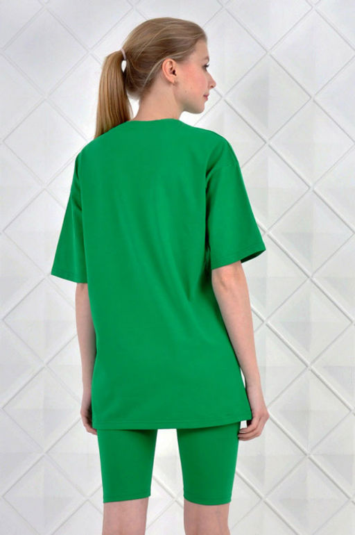 Арт. 5730 Костюм с велосипедками 42-50 (5 шт) Цвет:верх- амазонка, низ- амазонка