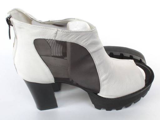 03-PDD166-2 WHITE Полуботинки женские (натуральная кожа) - No name фото 17