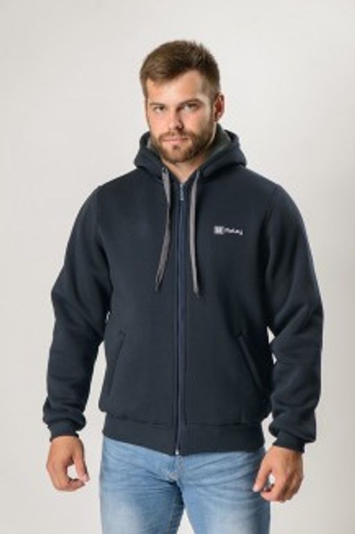 Толстовка М-1030: Футер 3-х ниточный с искусственным мехом Графит - Relay фото 6