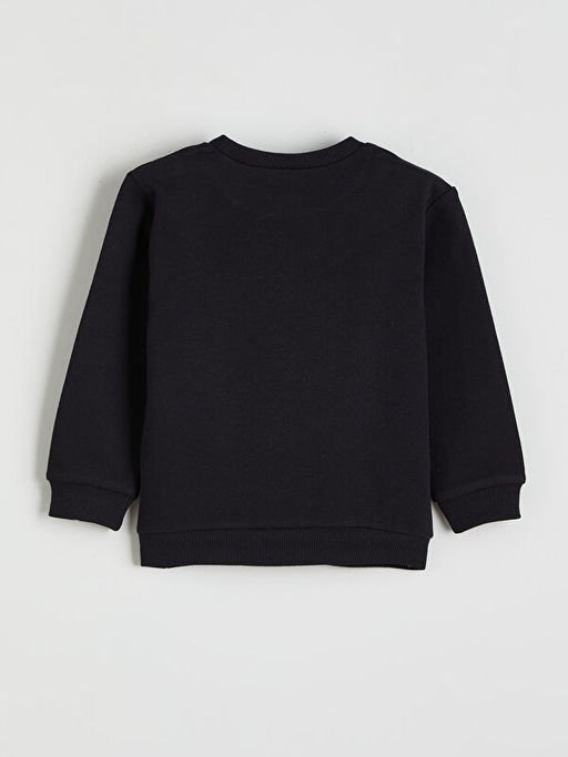 Bask?l? Erkek ?ocuk Kal?n Sweatshirt 2li