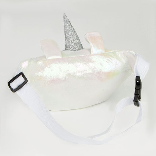 Сумка детская поясная Magiс unicorn на молнии, цвет белый - NAZAMOK KIDS фото 4