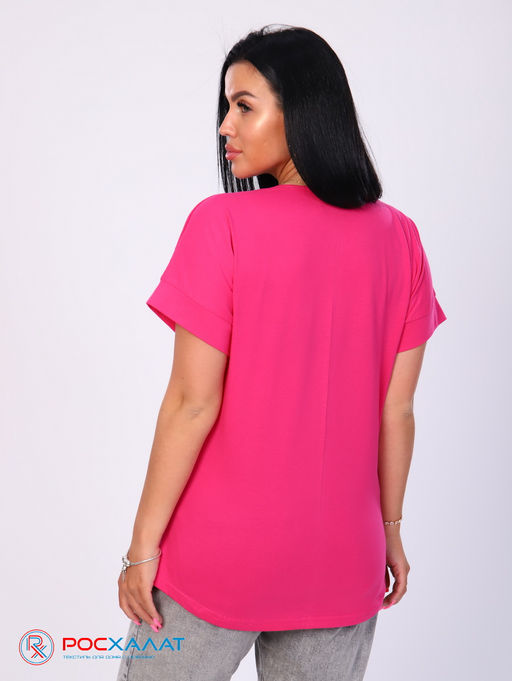 Женская футболка с принтом фуксия КФ-01 (7)