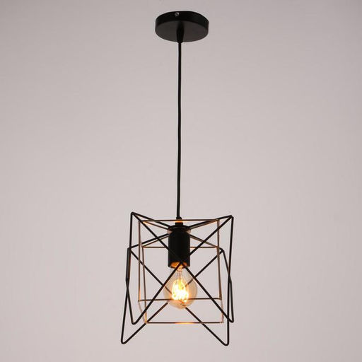 Светильник 669918/1 E27 40 Вт черный-золото 18×18×118 см