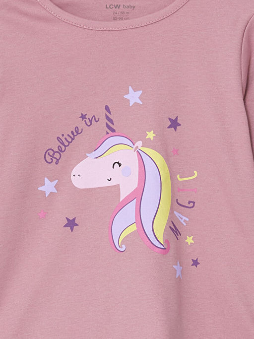 Bisiklet Yaka K?z ?ocuk Pijama Tak?m? - Waikiki фото 3