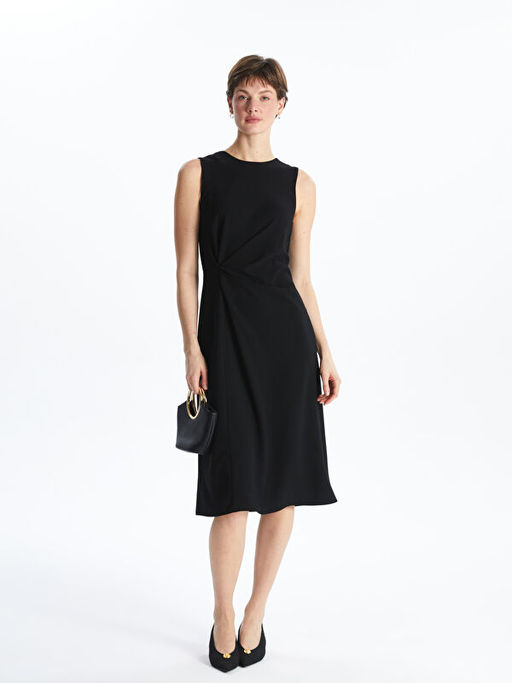 Bisiklet Yaka Elbise