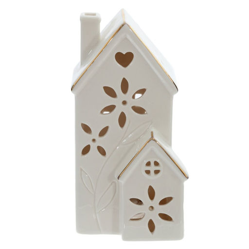 Фигурка декоративная "Дом" (подсветка, 3xLR44 н/п), L7,5 W6,5 H14 см