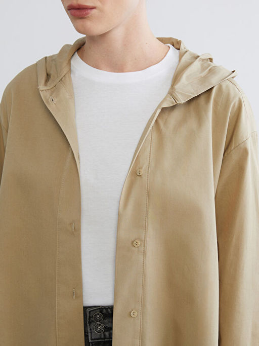 Kap??onlu Oversize Kad?n G?mlek