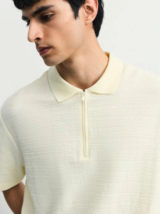 Футболка поло на молнии / Zarina  фото 6