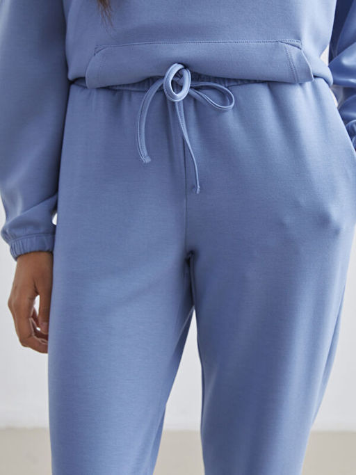 Beli Lastikli Kad?n Jogger Pijama Alt?