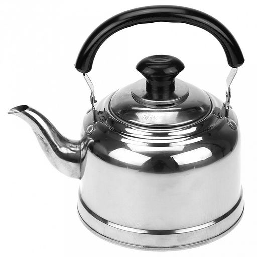 "Студентка" Чайник из нержавеющей стали 1,2л, д14,5см h14см, s0,3мм, с ситечком, со встроенным в крышку свистком, подвижная пластмассовая ручка, цветная коробка (Китай) ДОПУСКАЮТСЯ незначительные дефекты: незначительные потертости. Товар возврату и о