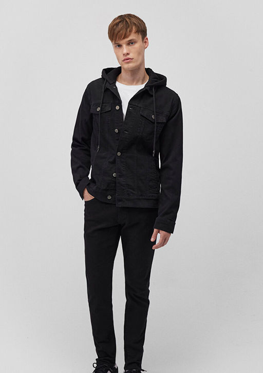 Brandon 90lar Siyah Jean Ceket - Mavi фото 2