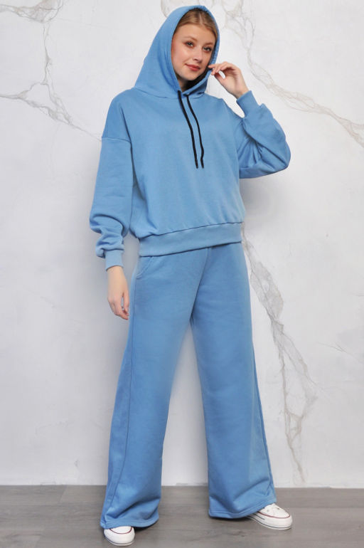 Арт. 2517 Костюм с брюками женский 42-48 (4 шт) Цвет:морозное утро - Калинка фото 2