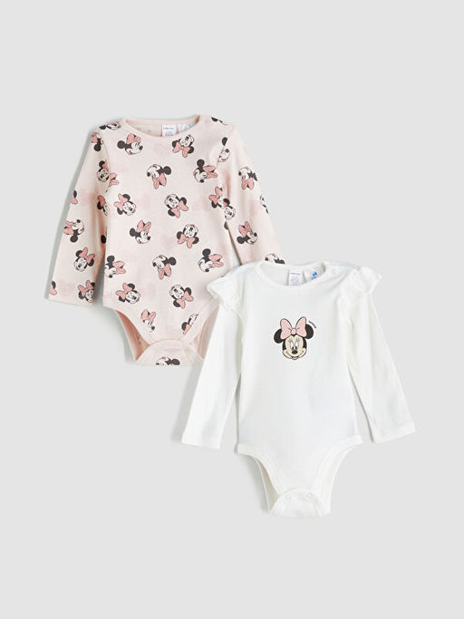 Minnie Mouse Lisansl? K?z Bebek ??t??tl? Body 2li