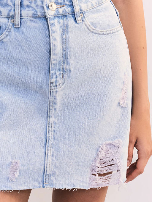 Джинсовая юбка мини ZR2605092348-100 / Zarina  фото 6