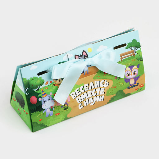 Цена за 5 шт. Коробка подарочная «Зверята», 20×9.5×7.5 см