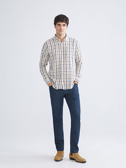 Regular Fit Uzun Kollu Ekose Arm?rl? Erkek G?mlek