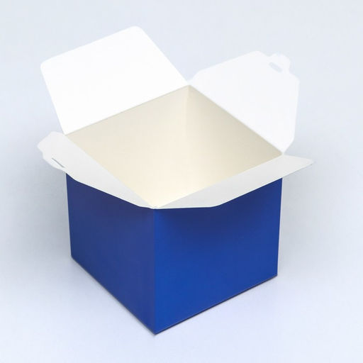 Цена за 10 шт. Коробка складная, квадратная, синяя, 8 х 8 х 8 см, - UPAK LAND фото 3
