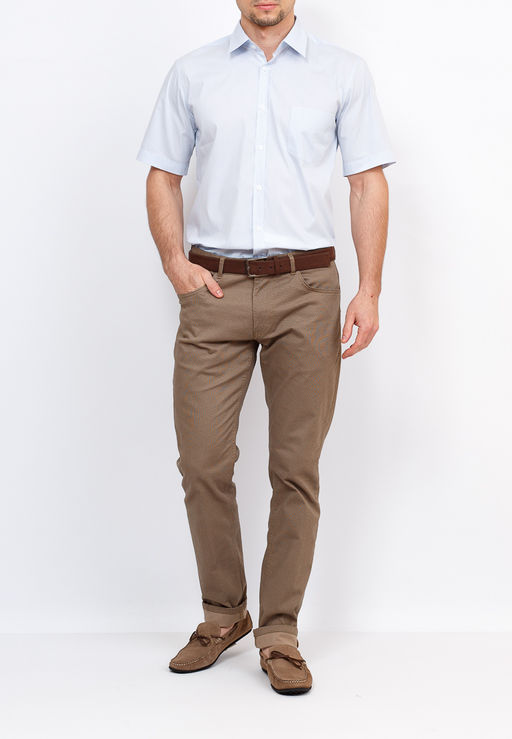 Сорочка мужская короткий рукав GREG Gb211/307/66/LV STRETCH  фото 2