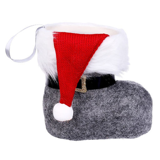 Конфетница Сапожок, с колпаком, цвет серый - Страна карнавалия фото 3