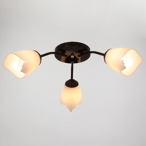 Люстра «Оникс» BayerLux 3×15 Вт E27, коричневый, 50×50×15 см