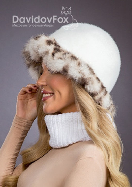 Шапка Шляпка экомех волна рысь