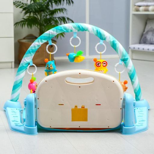 Развивающий коврик Жирафик, с пианино, голубой - Simaland фото 10