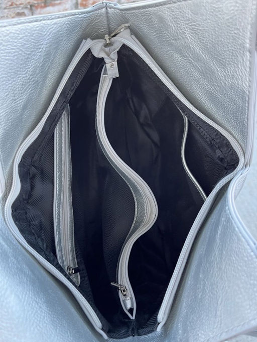 Женская сумка из эко кожи 0025 Серебро - Sergio valentini фото 7