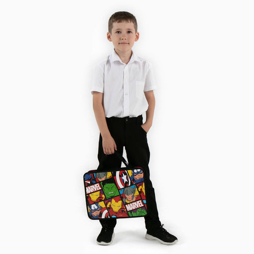 Папка с ручками пластик А4 80 мм 330×240 ПТ 14-4, «Мстители»