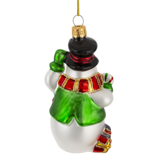 Украшение новогоднее "Снеговик", L6 W5 H10 см