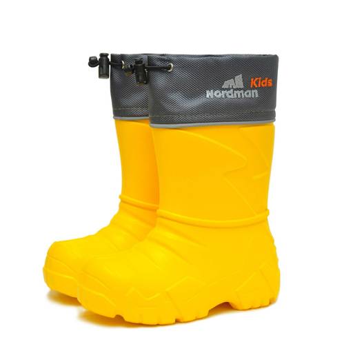 Сапоги детские Nordman Kids со съемным флисовым утеплителем лайм  фото 62