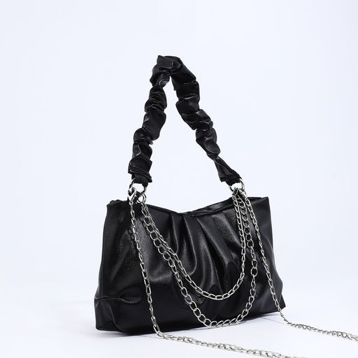 Сумка-багет на молнии, цвет чёрный - Simaland фото 2