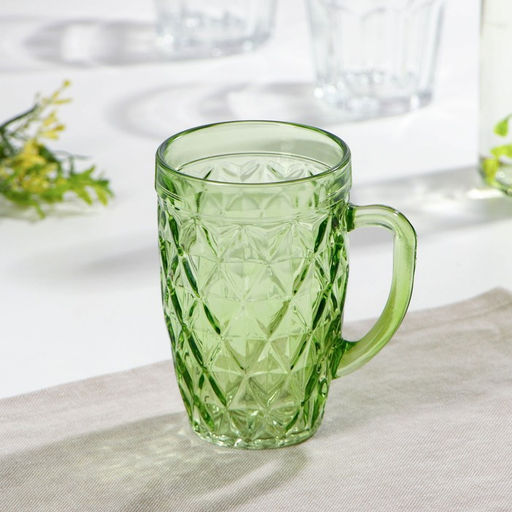 Кружка стеклянная, 400 мл, цвет и текстура МИКС - Simaland фото 8