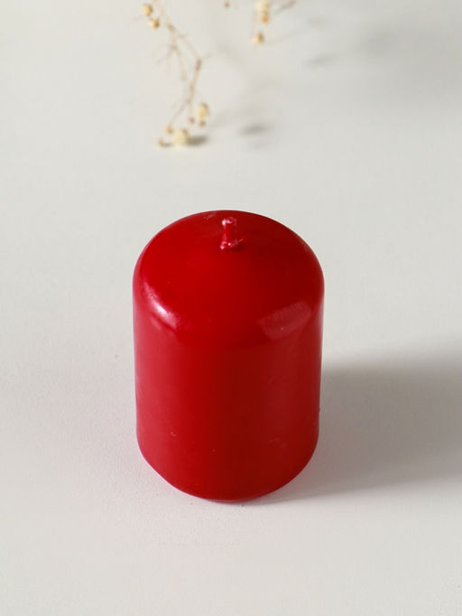 Свеча - цилиндр 4×6 см, 70 г, бордовый