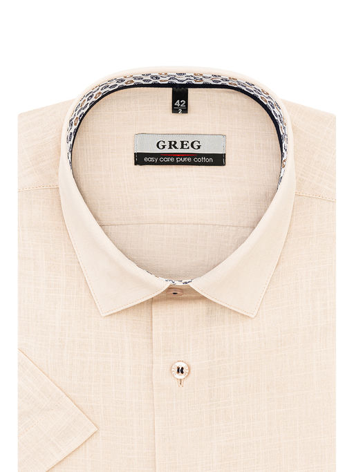 Сорочка мужская короткий рукав GREG 520/201/FLAM/Z/1p
