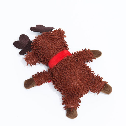 Игрушка мягкая для собак Олень с пищалкой, 26 х 18 см - Пижон фото 13