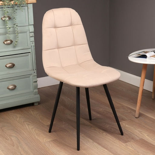 Стул мягкий для кухни «Лукас», обвивка velutto 07, цвет бежевый