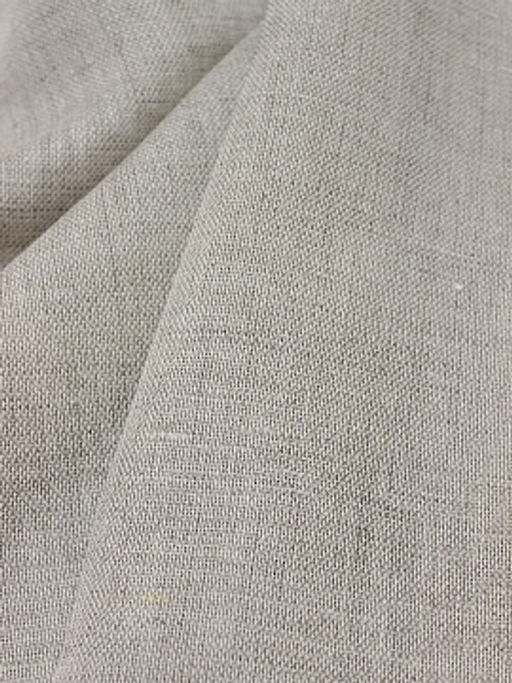 Мерный лоскут (ткань в отрезах) - Полулен декоративный сетка цв.Суровый, ш.1.48м, лен-53, хл-47%