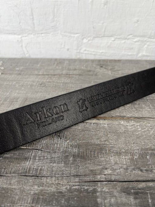 Мужской кожаный ремень Arkon Milano 4013 Темно-Коричневый