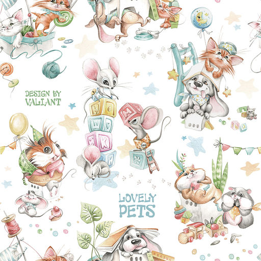 Кофр для хранения, малый, 35*30*20 см, жёлт., ЛЮБИМЧИКИ, шт - Valiant фото 3