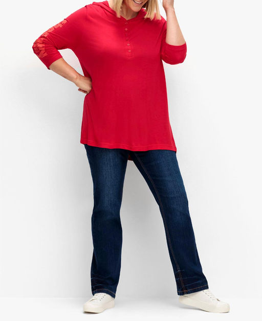 Блузка, красная - Sheego фото 5