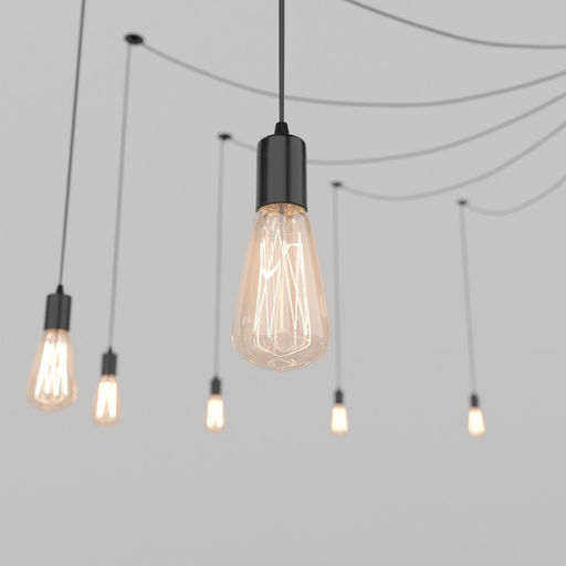 Светильник BayerLux «Паук»,14×40 Вт, E27, чёрный