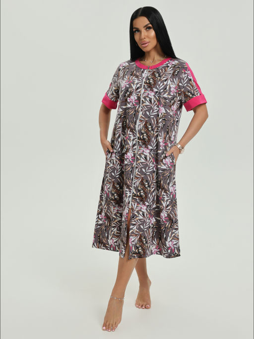 Барышня халат женский (темно-синий) - Lovetex фото 19