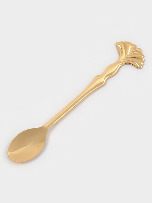 Сахарница «Дарина», 200 мл, 9×10 см, с ложкой, золотистая