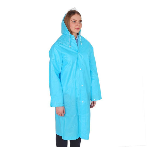 Дождевик-плащ Maclay, походный, р. XL, цвет голубой  фото 4