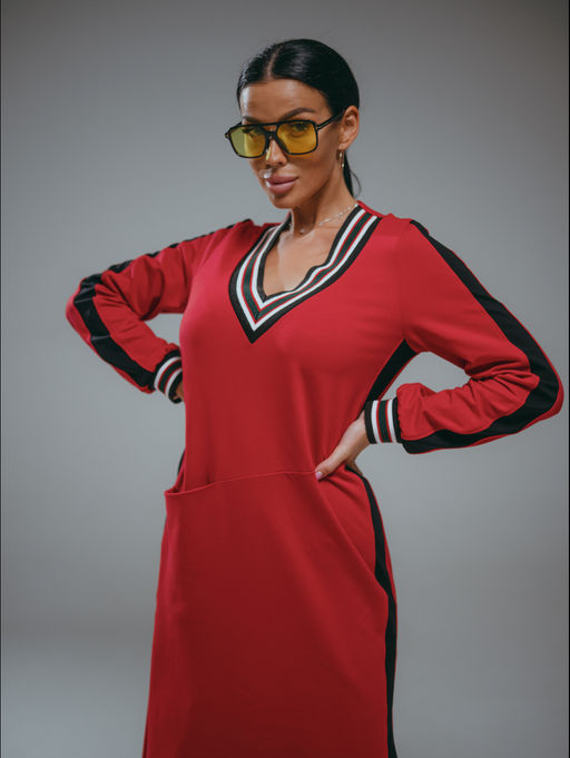 Дебора платье женское (алый) - Lovetex фото 2