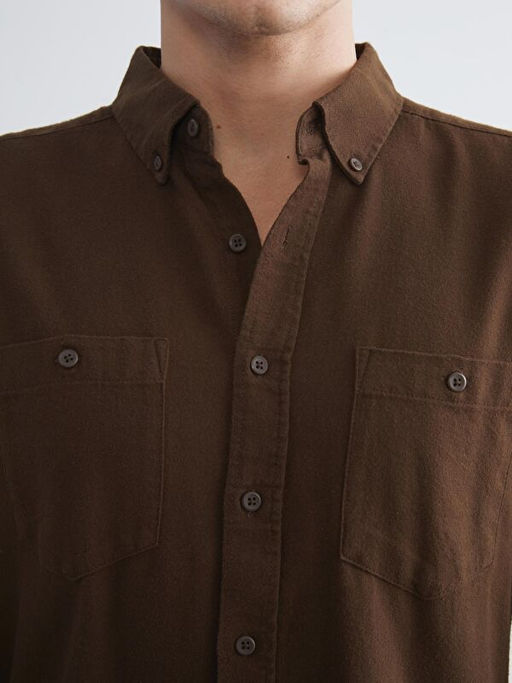 Regular Fit Uzun Kollu Gabardin Erkek G?mlek