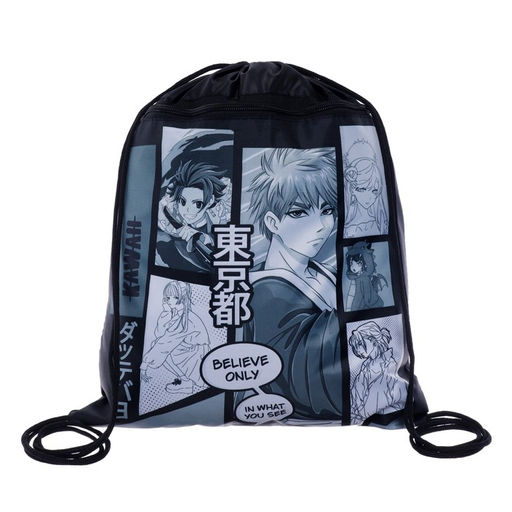 Мешок для обуви «Аниме» (с карманом) 42×34 см