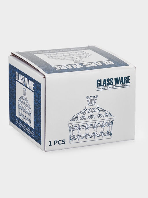 УЦЕНКА Конфетница «Кристалл», 8×8.5 см, стекло, прозрачная